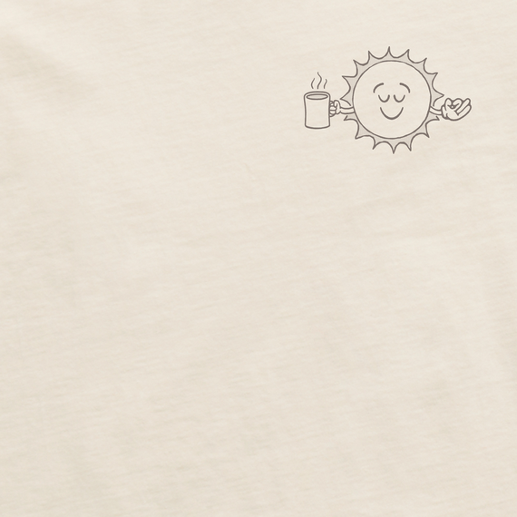 Life is Good Men's Showtime Matchbook Rise Coffee Sun Crusher Tee