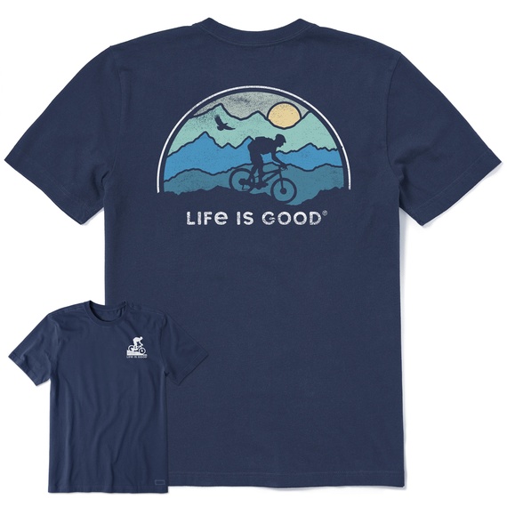 Life is Good Men's Beautiful Biking Crusher Lite Tee