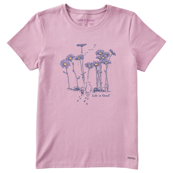 Life is Good Women's Winnie & Piglet Daisy Crusher Tee