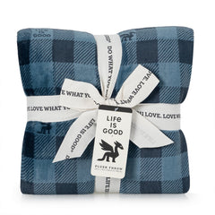 Life is Good Holiday Dragon Plush Throw Blanket