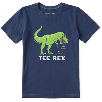 Life is Good Kids Tee Rex Golf Short Sleeve Crusher Tee
