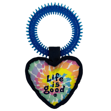 Life is Good Plush Tie Dye Heart Toy