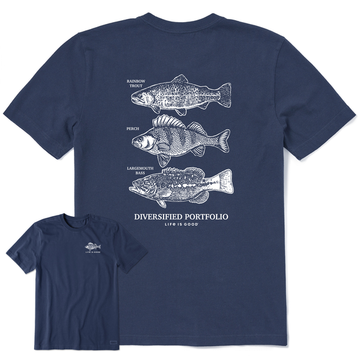 Life is Good Men's Diversified Freshwater Catches Crusher Lite Tee