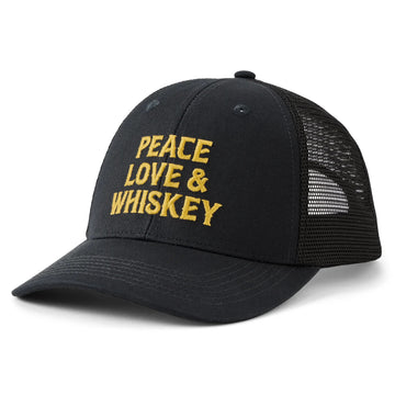 Life is Good Wordsmith Whiskey Trucker Cap