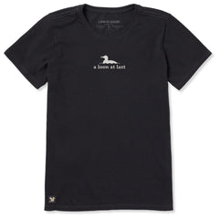 Life is Good Women's A Loon At Last Crusher Lite Tee