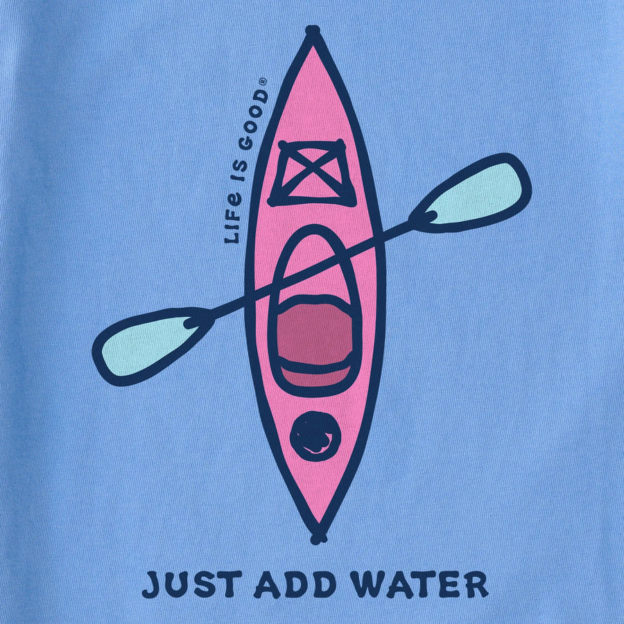Life is Good Women's Vintage Just Add Water Kayak Crusher Lite Tee