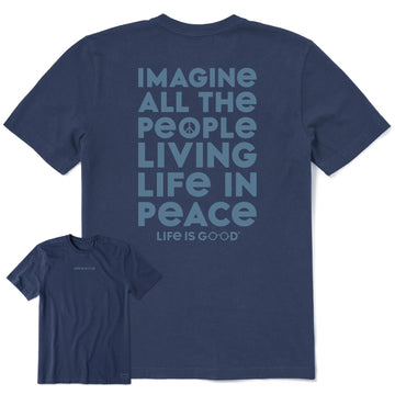 Life is Good Men's Imagine All The People Crusher Tee