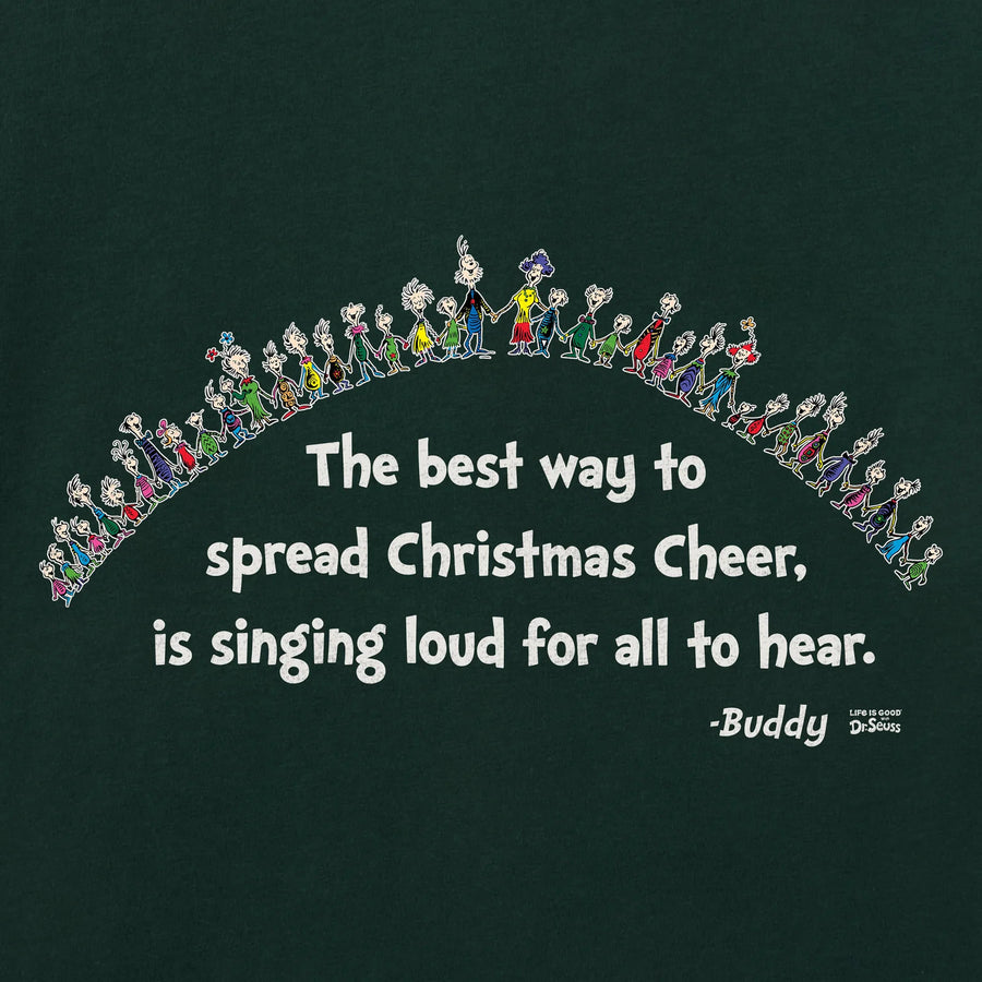 Life is Good Women's Christmas Cheer Grinch Long Sleeve Crusher Tee