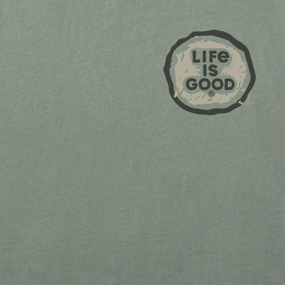 Life is Good Men's Woodcut Camp More Crusher Tee