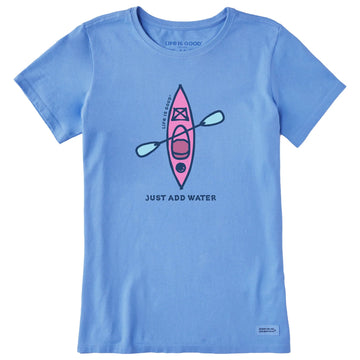 Life is Good Women's Vintage Just Add Water Kayak Crusher Lite Tee