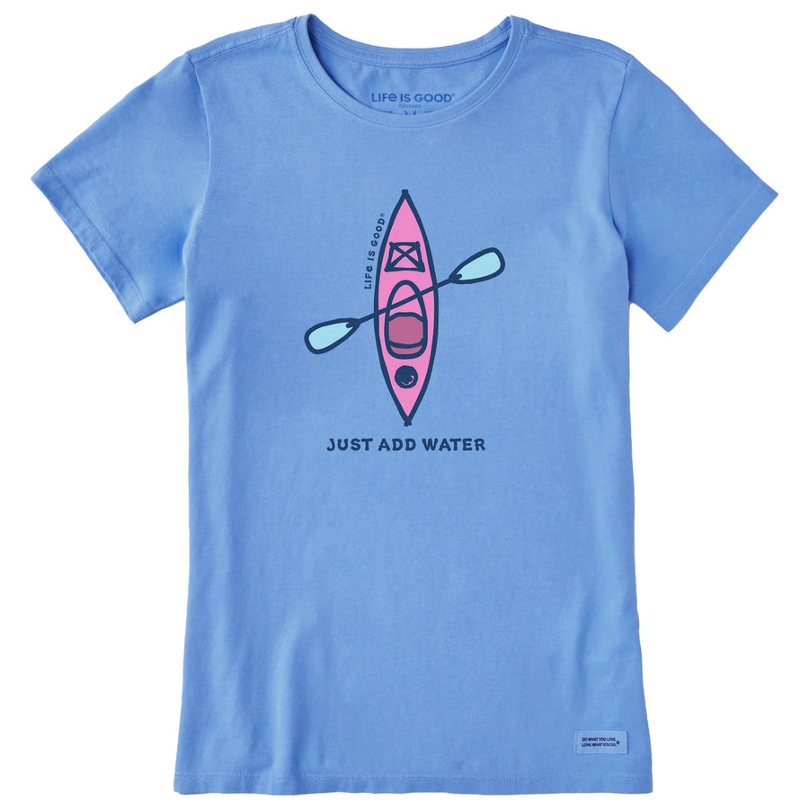 Life is Good Women's Vintage Just Add Water Kayak Crusher Lite Tee