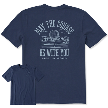 Life is Good Men's May the Course be With You Golf Crusher Tee