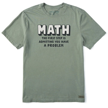 Life is Good Men's Math First Step Crusher Tee