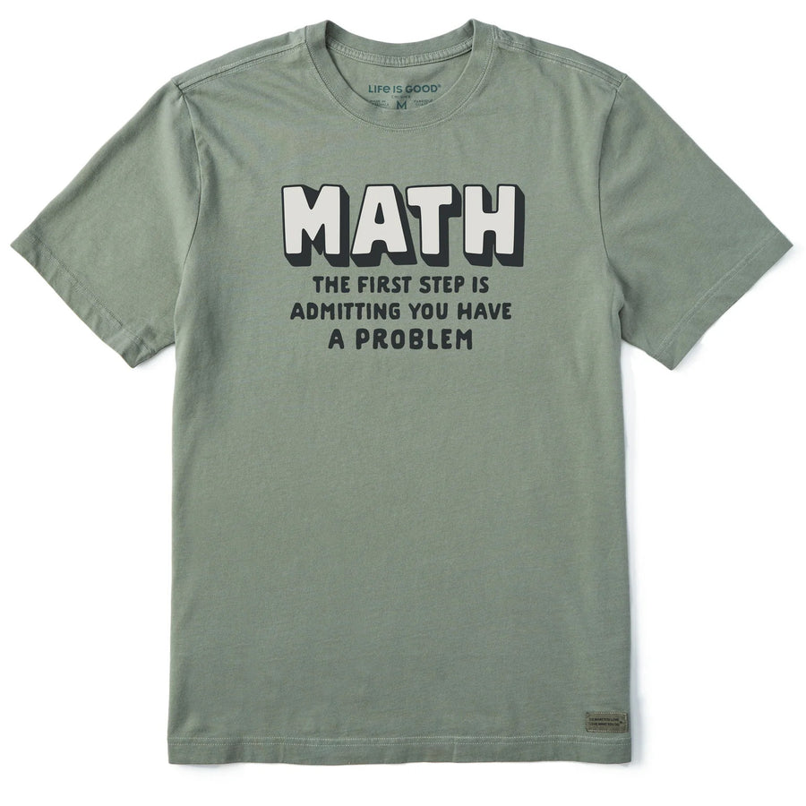 Life is Good Men's Math First Step Crusher Tee