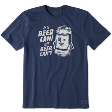 Life is Good Men's Beer Can Crusher Tee