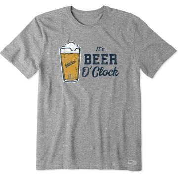 Life is Good Men's It's Beer O'Clock Crusher Lite Tee