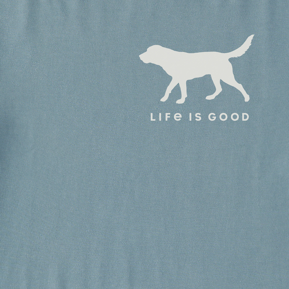 Life is Good Men's Dog Walking Crusher Tee