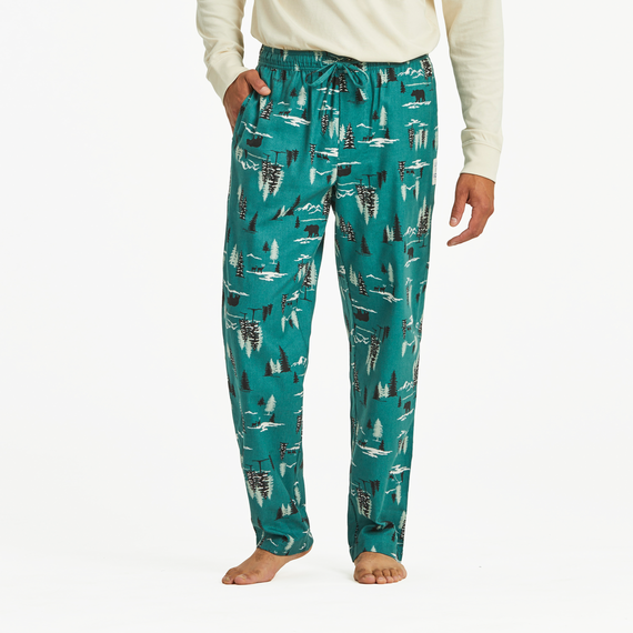 Life is Good Men's Winter Woodland Pattern Classic Sleep Pant