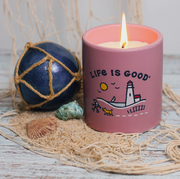 Life is Good Jake & Rocket Lighthouse Walk Soy Candle