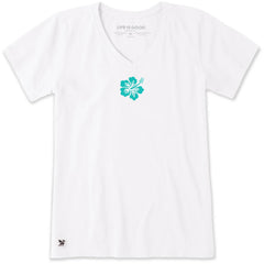 Life is Good Women's Clean Hibiscus Crusher Vee