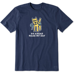 Life is Good Men's Go Ahead Make My Day Crusher Tee