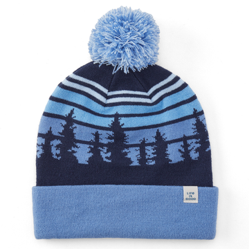 Life is Good Tree Striped Sky So Chill Beanie