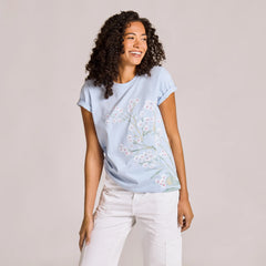 Life is Good Women's Forget Me Not Butterfly Crusher Tee
