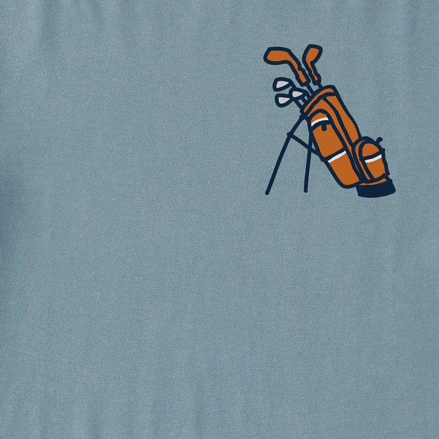 Life is Good Men's Lil Bag o Clubs Short Sleeve Crusher Tee