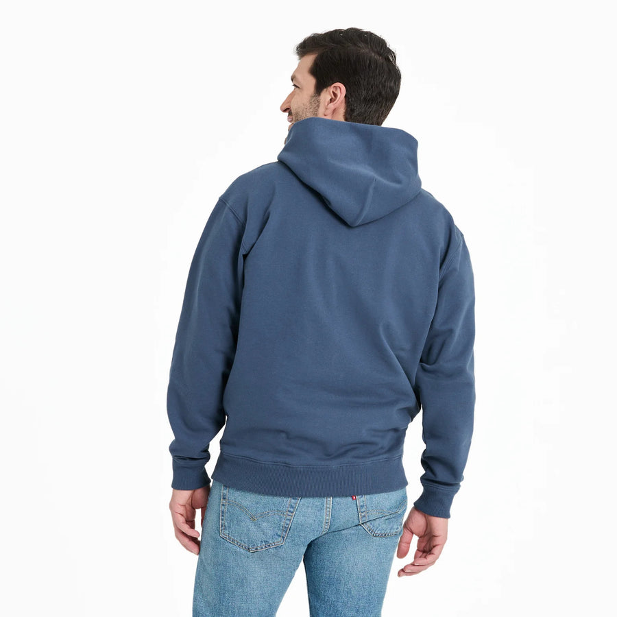 Life is Good Men's Sun and Stripes Good Vibes Fleece Hoodie