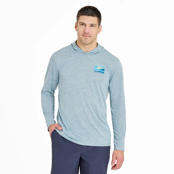 Life is Good Men's Sunset Through the Clouds Long Sleeve Sun Crusher Hoodie