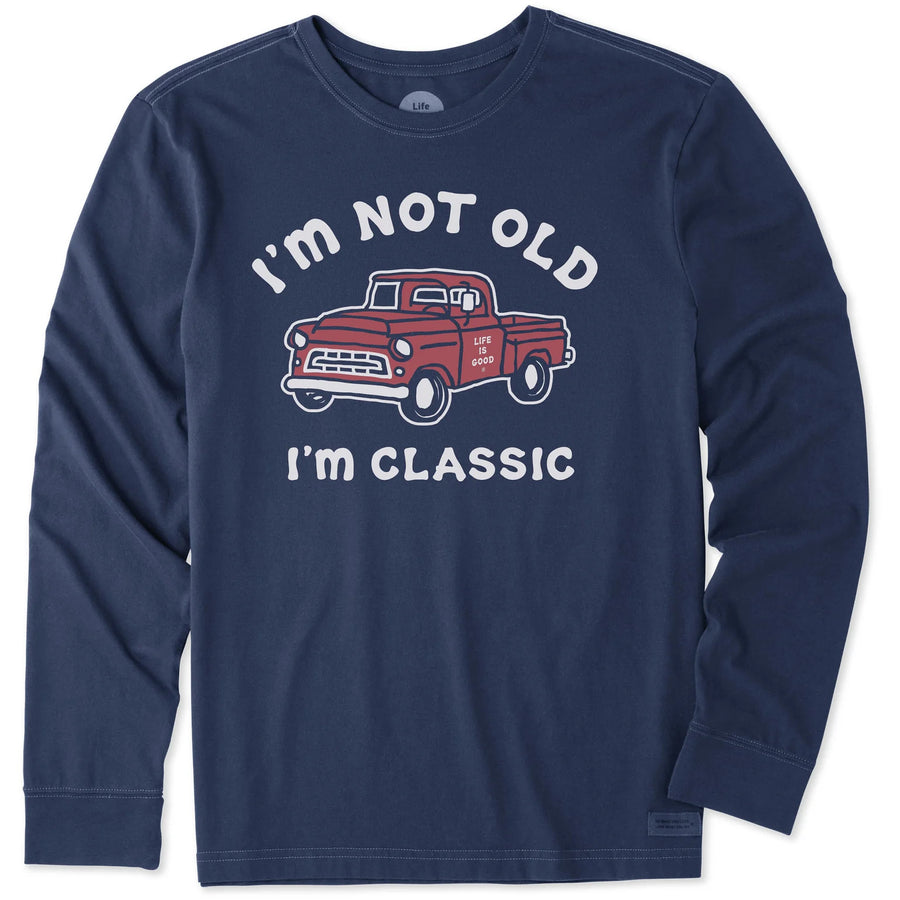 Life is Good Men's I'm Classic Pickup Long Sleeve Crusher Tee