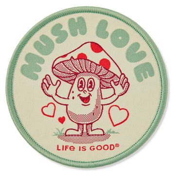 Life is Good Mush Love Woven Patch