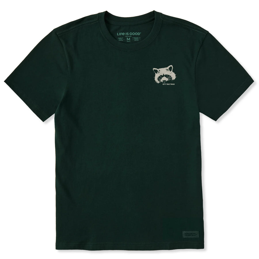 Life is Good Men's Raccoon Let's Talk Trash Crusher Tee