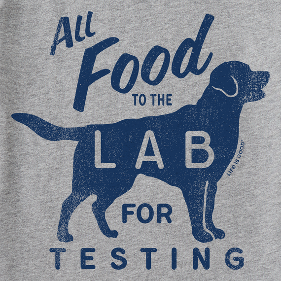 Life is Good Men's All Food to the Lab for Testing Crusher Tee