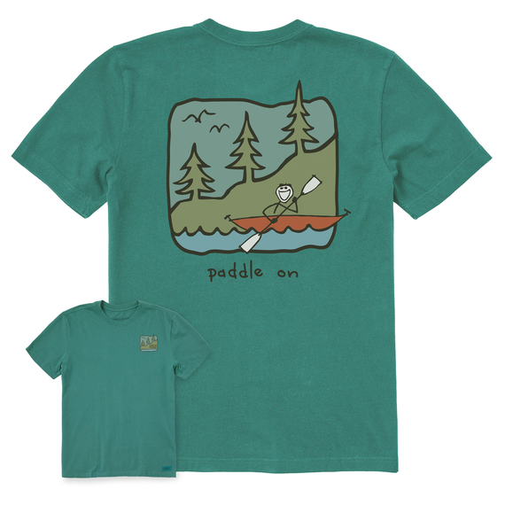 Life is Good Men's Quirky Paddle On Crusher Lite Tee