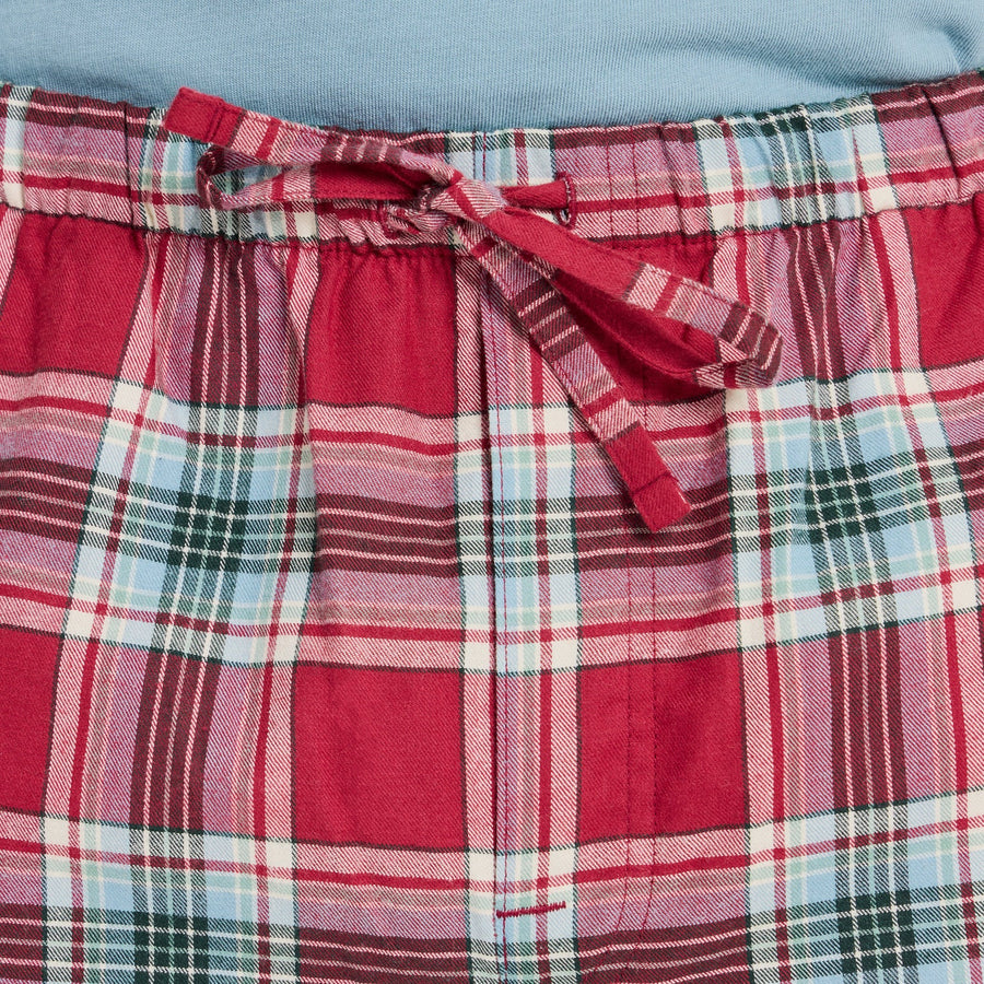 Life is Good Men's Adirondack Red Holiday Plaid Classic Sleep Pant