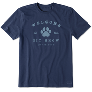 Life is Good Men's Crafty Welcome to the Sit Show Crusher Tee