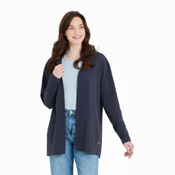 Life is Good Women's Solid Crusher Flex Cardigan