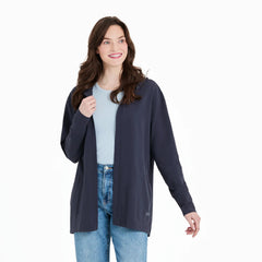 Life is Good Women's Solid Crusher Flex Cardigan