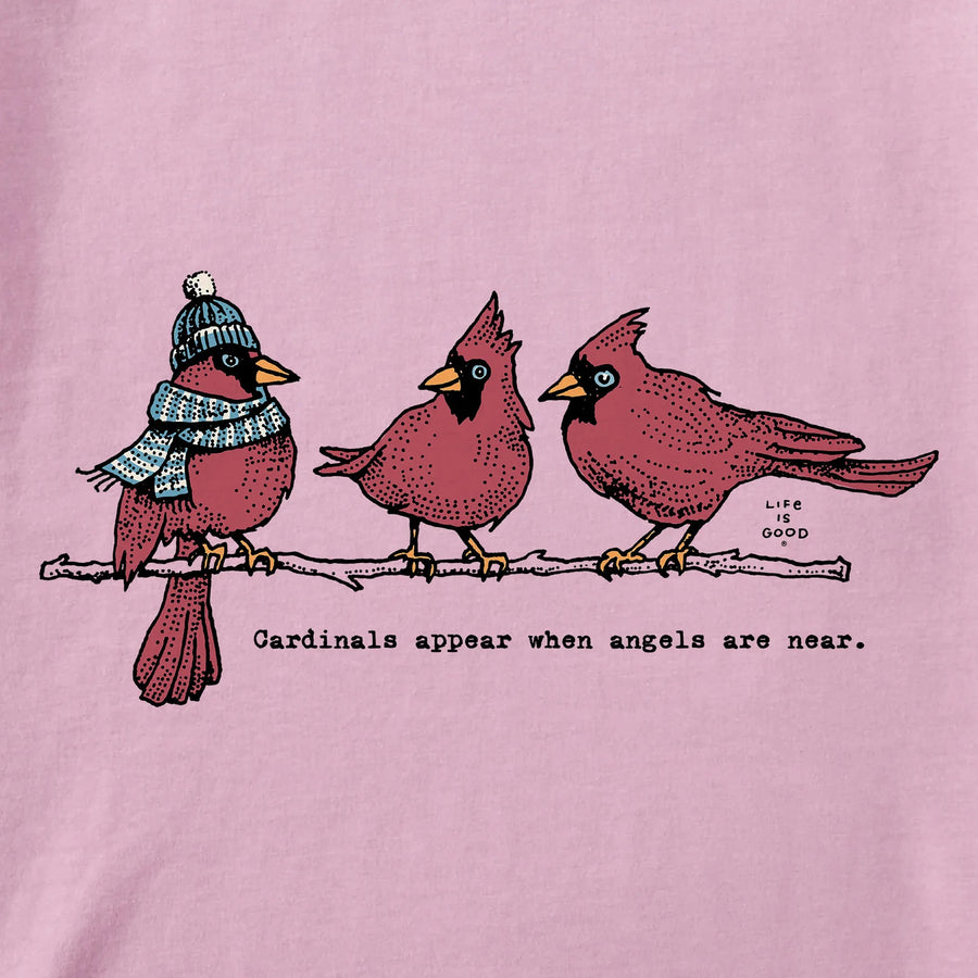 Life is Good Women's Cardinals Appear Short Sleeve Crusher Vee