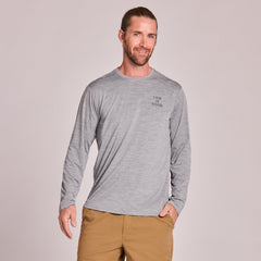 Life is Good Men's Stacked LIG Long Sleeve Sun Crusher Tee