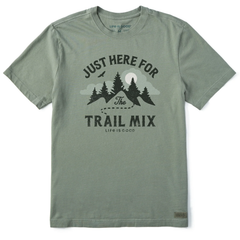 Life is Good Men's Just Here for the Trail Mix Crusher Lite Tee