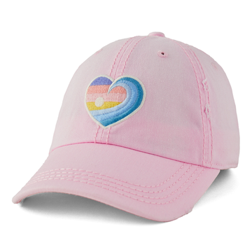 Life is Good Sunrise Wave Heart Sunwashed Chill Cap