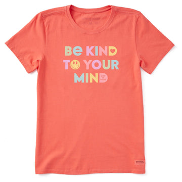 Life is Good Women's Wordsmith Be Kind To Your Mind Crusher Tee