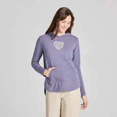Life is Good Women's Crafty Heart Crusher Flex Hoodie Tunic