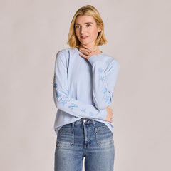 Life is Good Women's Grateful Day Message Long Sleeve Crusher Tee