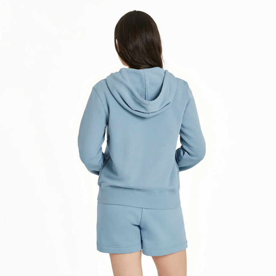 Life is Good Women's Simple Daisy Good Vibes Fleece Zip Hoodie