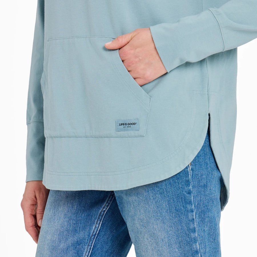 Life is Good Women's Keep it Simple Daisy Smile Crusher Flex Hoodie Tunic