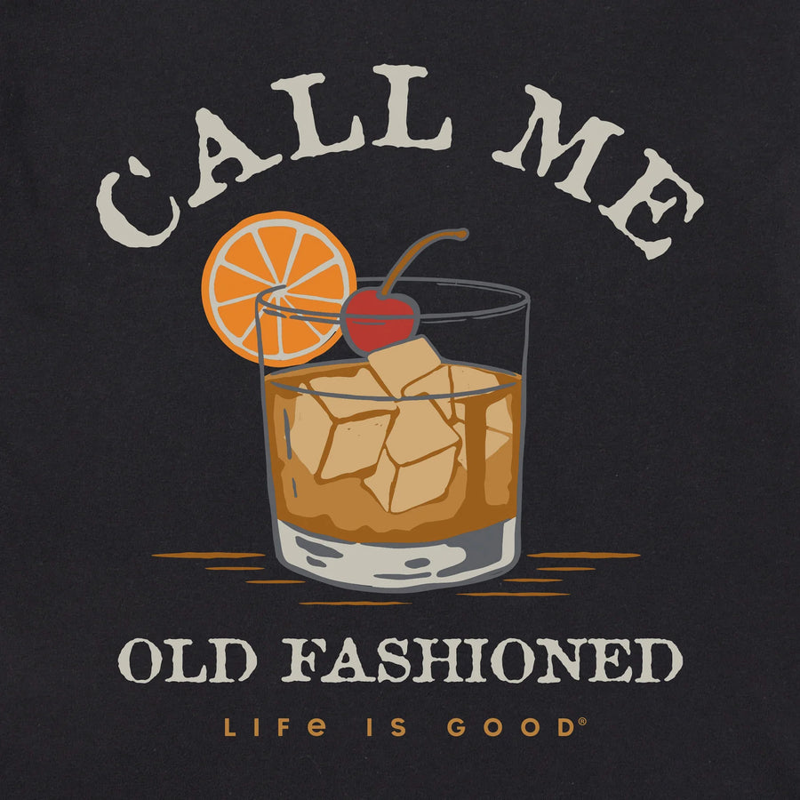Life is Good Men's Call Me Old Fashioned Crusher Lite Tee