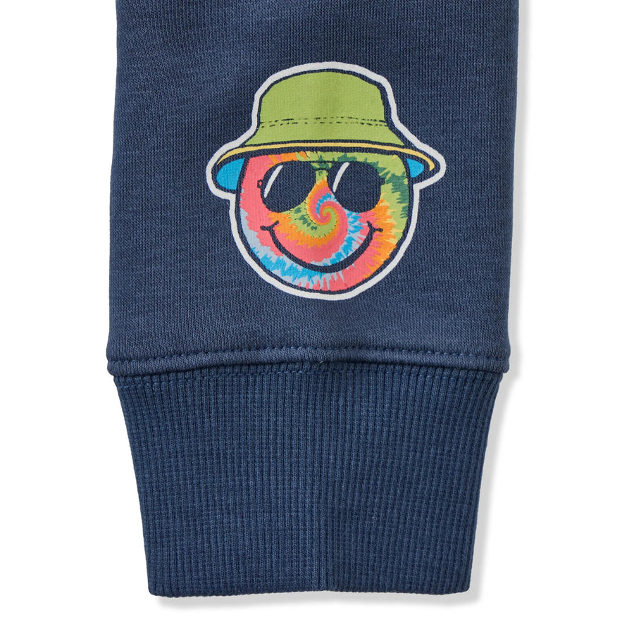 Life is Good Kids Groovy LIG Tie Dye Good Vibes Fleece Hoodie